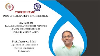 Lecture 9 Failure Modes and Effects Analysis FMEA Identification of Failure Modes [upl. by Kendry]