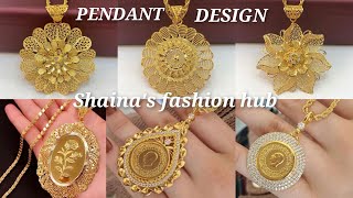 Latest Gold PENDANT Design with weight [upl. by Neeron]