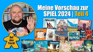 Meine Vorschau zur SPIEL 2024 Teil 4  15 Spiele in der Übersicht  Auf den Tisch Folge 135 [upl. by Akahs]