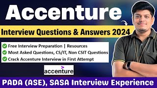 Accenture Interview Questions amp Answers  PADA amp SASA Interview Experience Technical  HR Interview [upl. by Aloek629]