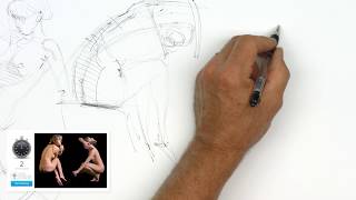 Timed Model Drawing Session 3  Instructor Steve Huston [upl. by Crisey783]