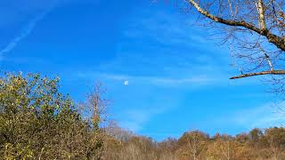 Waning Gibbous Moon Setting Time Lapse  Nov 5 2020 [upl. by Edlin]