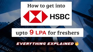 How to get into HSBC  HSBC Selection Procedure  HSBC package  HSBC Freshers  Technical interview [upl. by Ayahsal463]