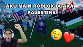 ALLAHUAKBAR SOLIDARITI P4LESTIN3 DENGAN RAKAN ROBLOX 😭❤ DOAKAN MEREKA 🥰 [upl. by Macur115]