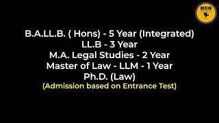 MANUU Law School  Admission  MANUU [upl. by Daisey785]