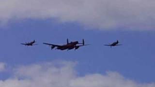 Battle of Britain Memorial Flight display at Farnborough Airshow 2008 [upl. by Prouty]