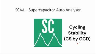 SCAA  Cycling Stability by GCD [upl. by Veda]