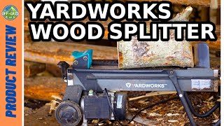 Yardworks  Electric Log Splitter  Wood Splitter Review  Splitting Firewood  Homestead Life [upl. by Borgeson697]