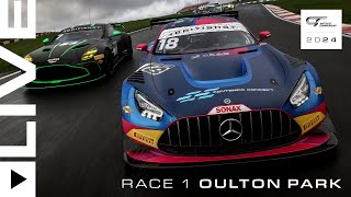 FULL RACE  Race 1  Oulton Park  2024 British GT Championship [upl. by Shayla]