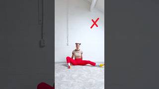 Middle Split EASY Tutorial🔥 howto beginners easytutorial gymnast tips easy legsplittutorial [upl. by Hawker]