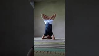 Sirsasana or Headstand  1  45 Minutes selfchallenge [upl. by Reilamag409]