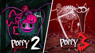 Mommy Long Legs VS CatNap BOSSFIGHT Comparison  Poppy Playtime Chapter 3 VS Chapter 2 [upl. by Bogie]