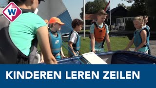 Kinderen van zorgmedewerkers Alrijne Ziekenhuis leren zeilen  OMROEP WEST [upl. by Adnarom]