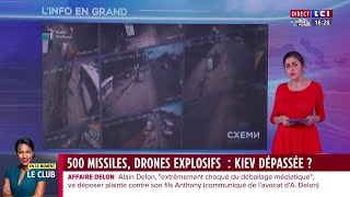 500 missiles drones explosifs  Kiev dépassée [upl. by Ynamreg]