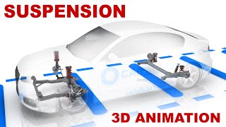 Car suspension  how does it work 3d animation [upl. by Kissner]