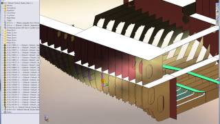 Ship Steel Structures Design in SolidWorks  maprofiles creation [upl. by Sirovaj]