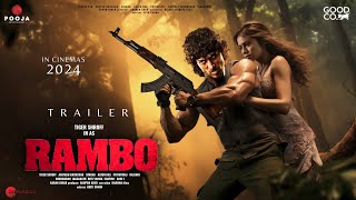 RAMBO  Trailer  Tiger Shroff  Rashmika Mandanna  Vidyut Jammwal  Siddharth Anand  Pooja Ent [upl. by Aneram]