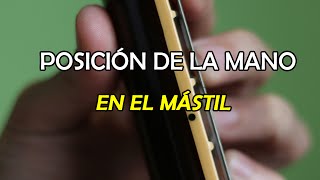 Posición de la mano izquierda en el mástil de la guitarra P1C02 [upl. by Nit]