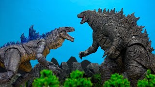 LEGENDARY GODZILLA VS ZILLA an epic battle Stop Motion [upl. by Mikkel853]