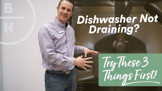 Dishwasher not Draining  Easy Fix [upl. by Emmery]