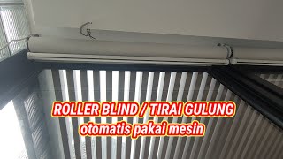 setting motor ROLLER BLIND TIRAI GULUNG OTOMATIS rollerblinds [upl. by Dirgni]