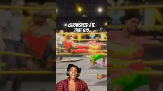 Rey Mysterio with a 619 on IShowSpeed wwe funny ishowspeed fyp shorts [upl. by Merilyn]