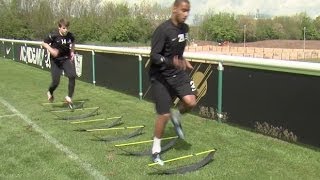 How to improve your speed stamina and strength  Soccer training drill  Nike Academy [upl. by Ttirrej739]