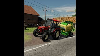 Windrowing grass UTH22 [upl. by Buckler]