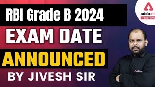 RBI Grade B Exam Date 2024  Check Exam Date [upl. by Hamburger]