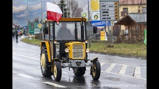 Protest rolników  blokada dróg  Kostrzyn nad Odrą PL  Kietz DE 9022024 [upl. by Eelta]