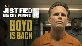 Boyd Crowder’s Return  Scene  Justified City Primeval  FX [upl. by Nezah]