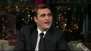 Joaquin Phoenix on Letterman [upl. by Eyr]