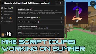 Mm2 Dupe script pastebin SummerUpdate⛱️ Dupe Knives And Guns❗ Latest 2024 🔥 HiddenScripts30🏄 [upl. by Puritan]