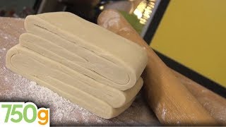 Recette de la Pâte feuilletée inversée  750g [upl. by Ayekram907]