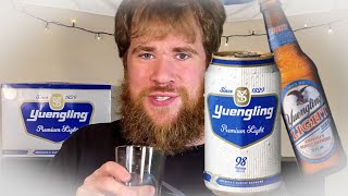 Yuengling Premium Light Review  A Good Rare Cheap Beer [upl. by Sherwynd]