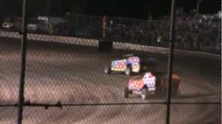 TIM FULLER STEWART FRIESEN LARRY WIGHT 2012 VOLUSIA SPEEDWAY PARK HEAT RACE BIG BLOCKS DIRTcar [upl. by Budworth]