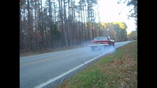 73 Rustang Project First Burnout  One Tire Fire  Crazy Wheel Hop [upl. by Stutsman]