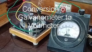 Conversion of Galvanometer to Voltmeter [upl. by Ihsoyim]