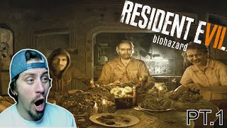 TÄÄ PERHE ON HULLU  RESIDENT EVIL 7  PT1 [upl. by Anstice]