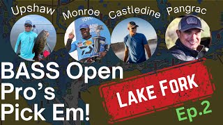 Open Pros PickEm 2024 Bass Elite Series Stop 2 Lake Fork Ep 2 [upl. by Adiaj]