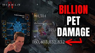 BILLION PET DAMAGE Possible on ALL Classes Season 3 Diablo 4 [upl. by Mcgee]