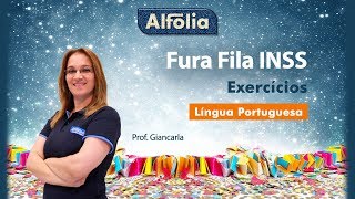 Exercícios de Português  Ao Vivo  Prof Giancarla Bombonato Fura Fila INSS Alfolia 2019 [upl. by Kurys]