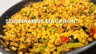 PAS OP 😱 JE GAAT ALLES OPETENSurinaamse macaroni 😍😋surinaamsegerecht [upl. by Aurelea604]