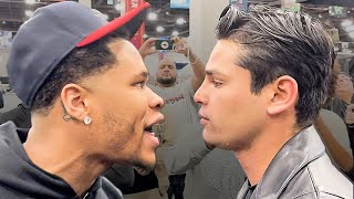 Ryan Garcia PUSHES Devin Haney  FULL ALTERCATION VIDEO amp Near BRAWL [upl. by Baten]