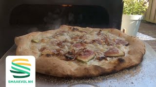 Erics pizza maken met vijgen en blauwe kaas La Fichigo [upl. by Enal]