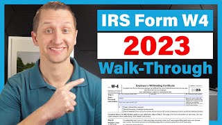 How to fill out the IRS Form W4 2023 [upl. by Chambers]