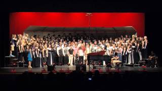 Stone Bridge High School Choirs  Bridge Over Troubled Water Simon arr Shaw  2011 Final Concert [upl. by Gnen489]