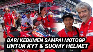 SAYA KEDATANGAN DOVIZIOSO UNTUK SERVIS HELM [upl. by Laohcin]