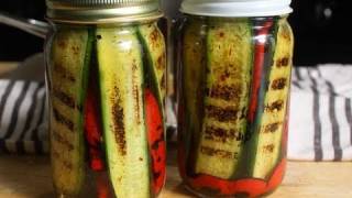 Pickled Grilled Pickles  Pickled Grilled Vegetables [upl. by Adia521]