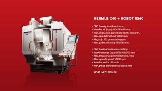 FINN BV Hermle C40  Robot RS60 [upl. by Acirretal]